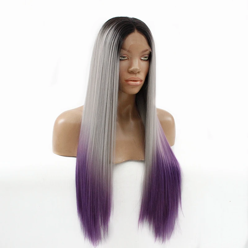 Парик для косплея термостойкий с перехлёстом из прямых волокон | Шиньоны и парики