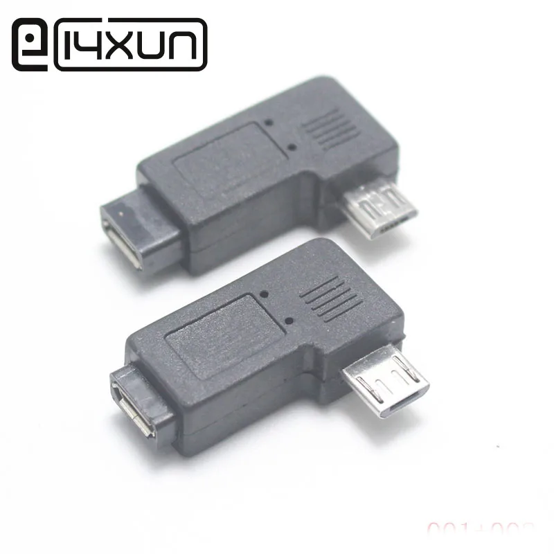 Адаптер EClyxun Micro USB тип А папа к B мама 90 градусов правый/левый угол адаптер для