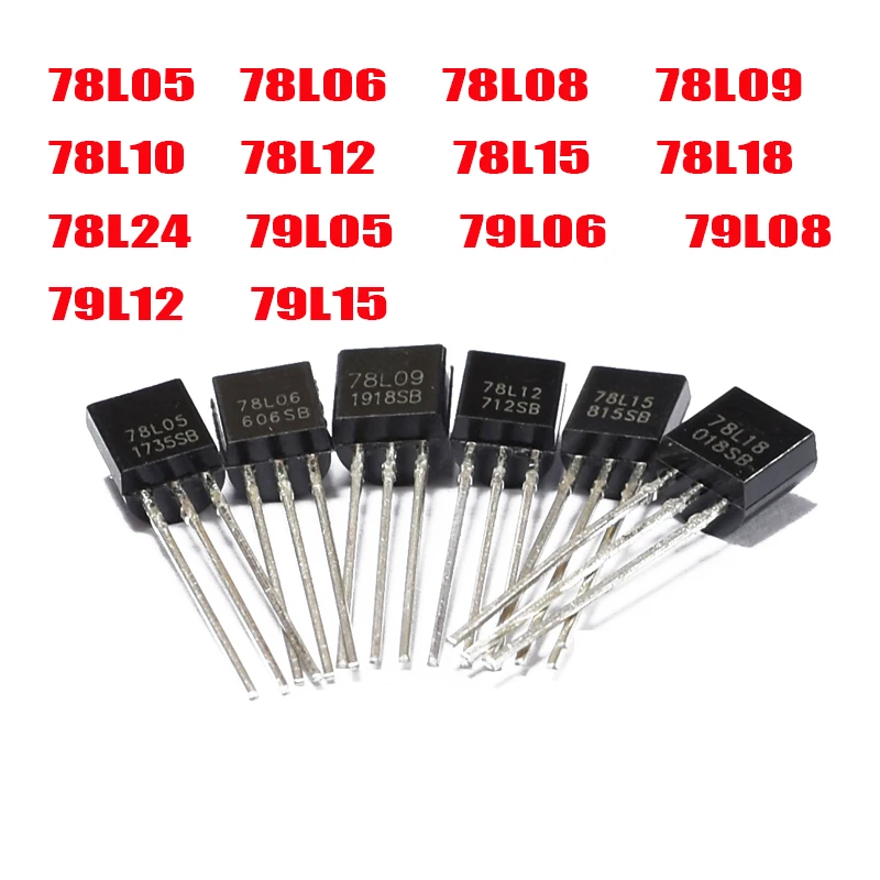 

50 шт. 78L05 TO92 L78L05 78L06 78L08 78L09 78L12 78L15 79L05 79L12 79L15 LM317LZ LM317 TO-92