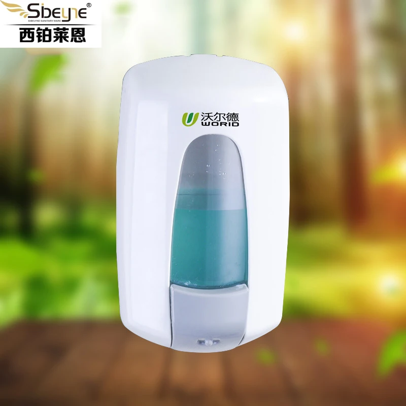 Пластиковый настенный ручной диспенсер для дезинфекции спирта 1000 мл|Дозаторы