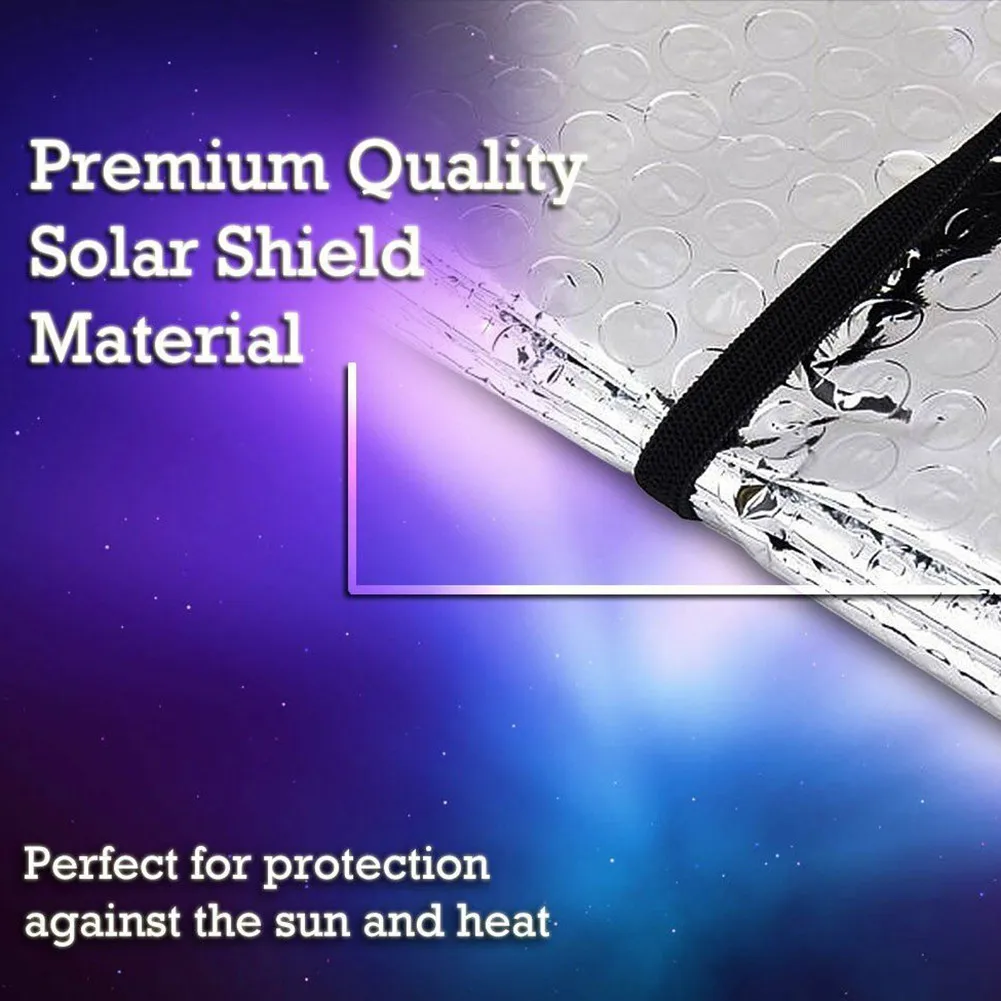 

Cover Car Windshield Sunshade Reflective Remains Cool Silver Sun-Shade