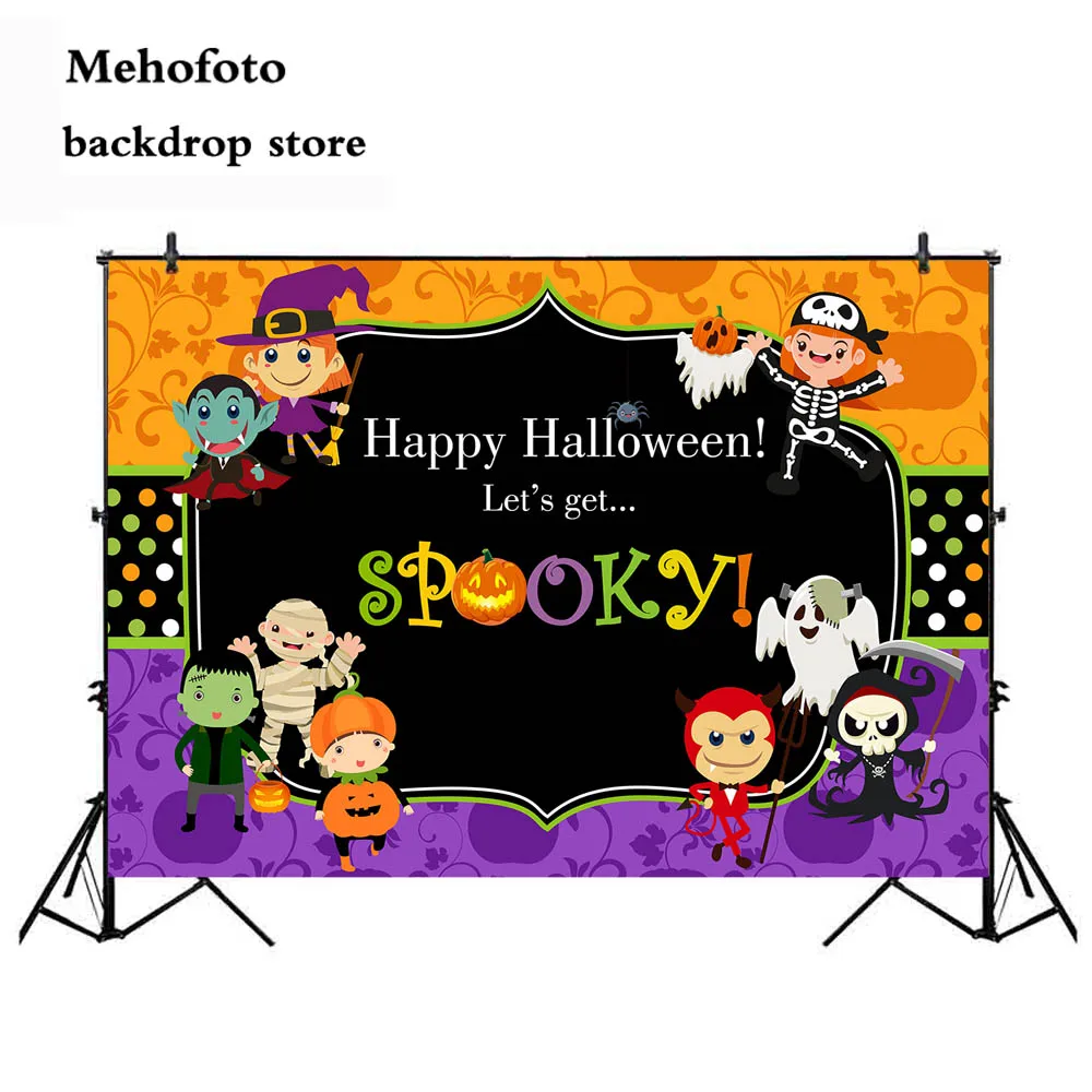 Mehofoto Spooky Счастливый Хэллоуин фото фон для фотографии Давайте получить более