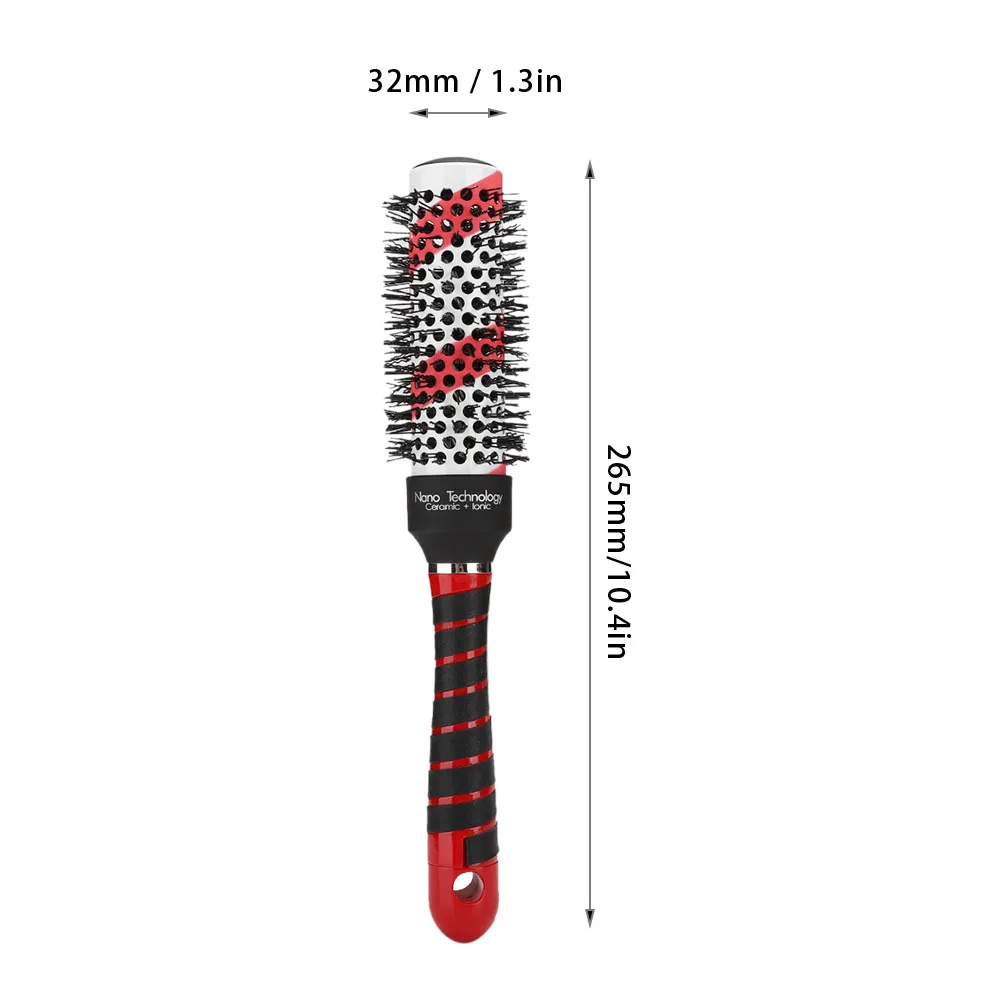 

Round ceramic aluminum comb Hairdressing tool accessory for roller comb in unisex ceramic aluminum comb for home salon