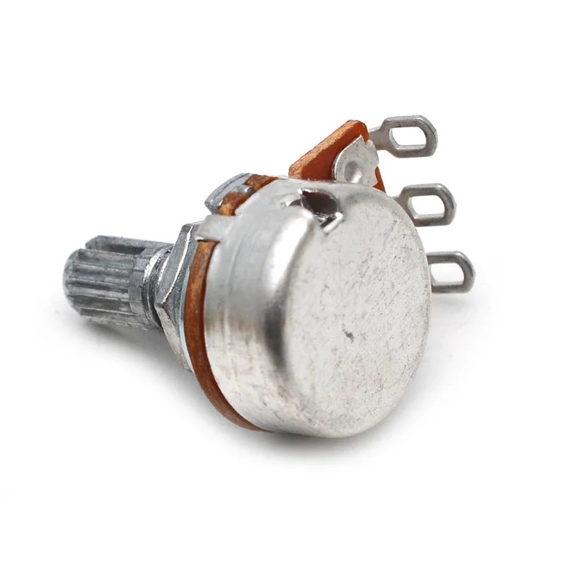 2 stücke a500k250k potentiometer keil kleine topf elektrische gitarre bass wirkung amp tone volume 15mm welle teile free global shipping