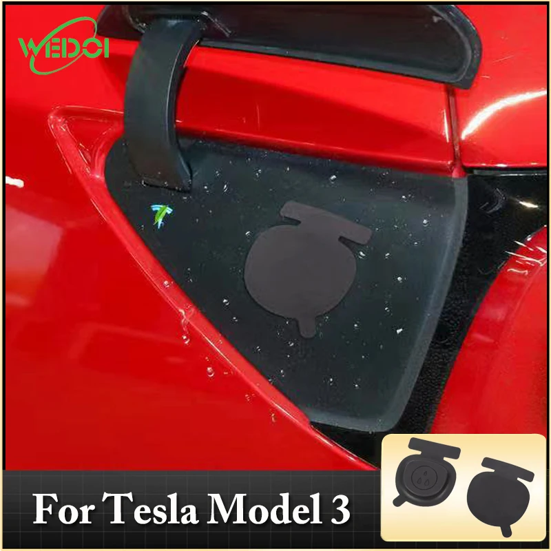 WEDOI Car Charging Port Cover For Tesla Model 3 US/EU Version Waterproof Protection Covers