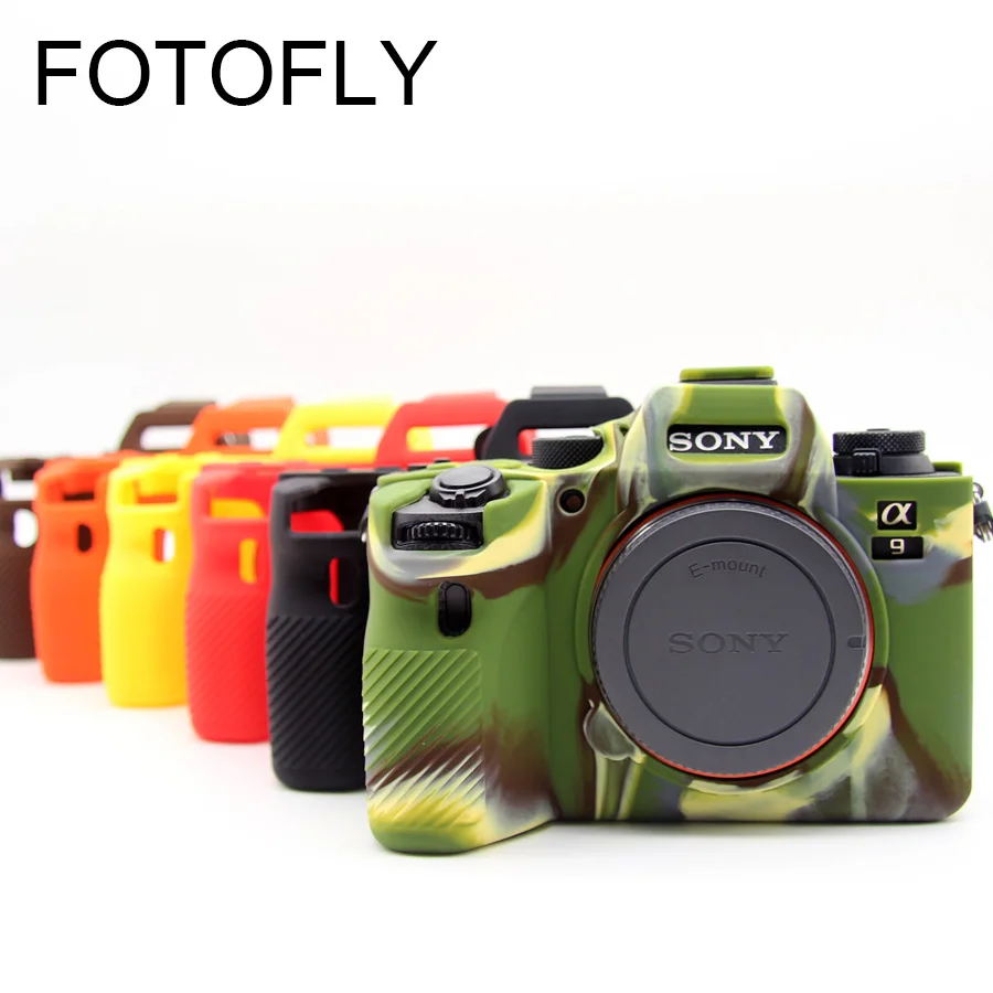 Сумки для камеры Sony A9II Цветной силиконовый чехол защитный корпуса A9 II 2 SLR