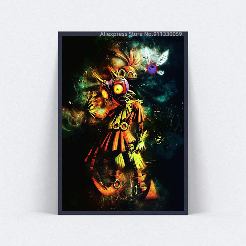 Картина на холсте с изображением маджора постеры маской в виде черепа для