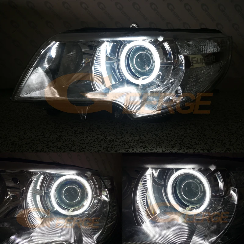 Для SKODA SUPERB 2 II 3T 2008 2009 2010 2011 2012 2013 предлицевая сторона отличные ультра яркие CCFL