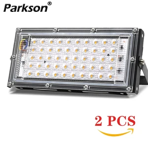 2 шт. 50 Вт Светодиодный прожектор светильник переменного тока 220V 240V проектор IP65 Водонепроницаемый потолочные светильник светодиодный уличный прожектор светильник светодиодный уличный фонарь открытый светильник