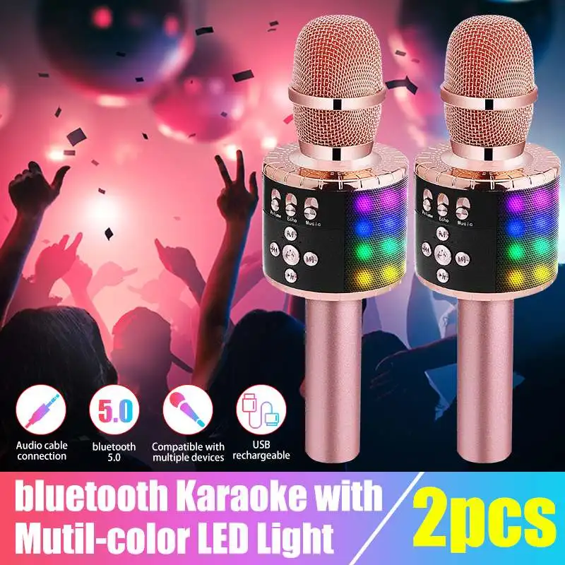 Bluetooth беспроводной ручной микрофон динамик Профессиональный музыкальный плеер