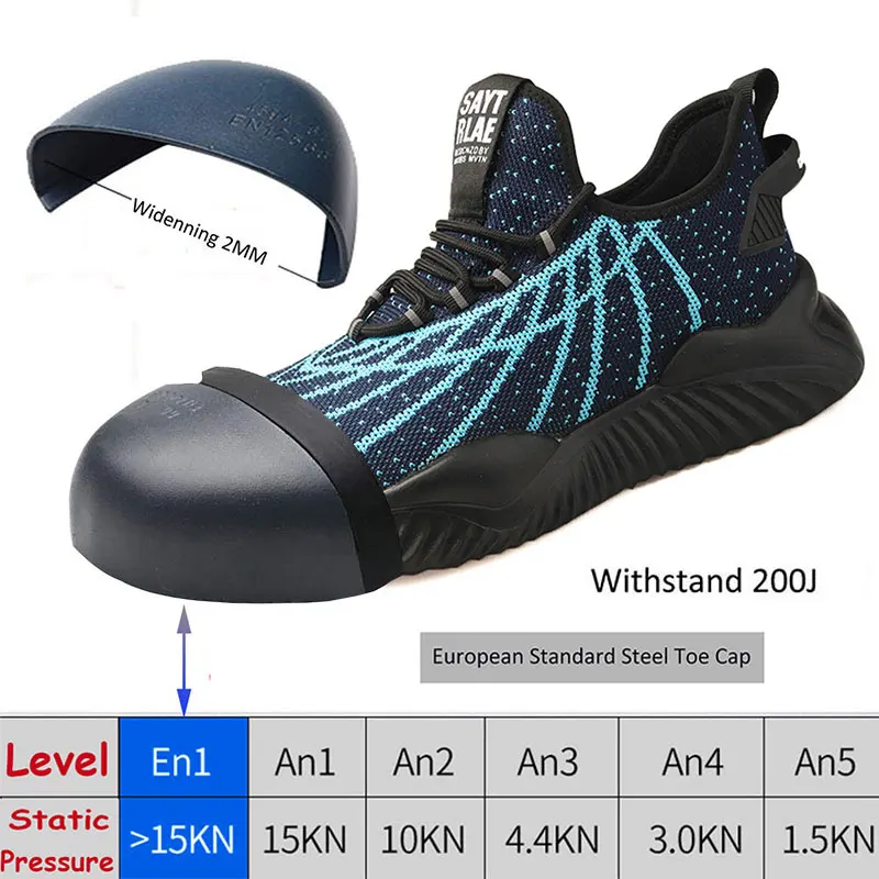 SUADEEX/Легкая рабочая обувь Кроссовки с защитой от проколов Безопасная для мужчин Неразрушаемые рабочие