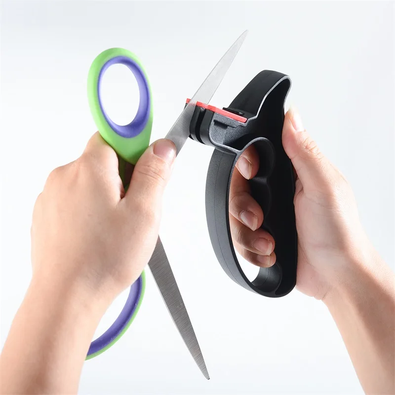 Профессиональная точилка для ножей 2 в 1 ручной камень заточки вольфрамовый