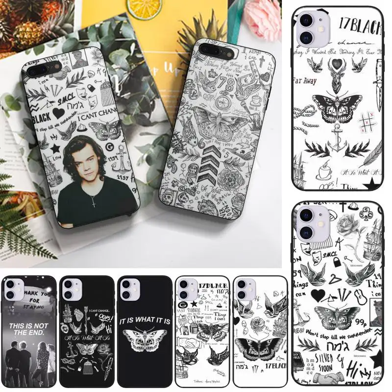 

Larry Stylinson Tattoos Phone Case Fundas Shell Cover For Samsung A51 A52 A71 A72 A80 A91 A20E A32 A31 A21 A11
