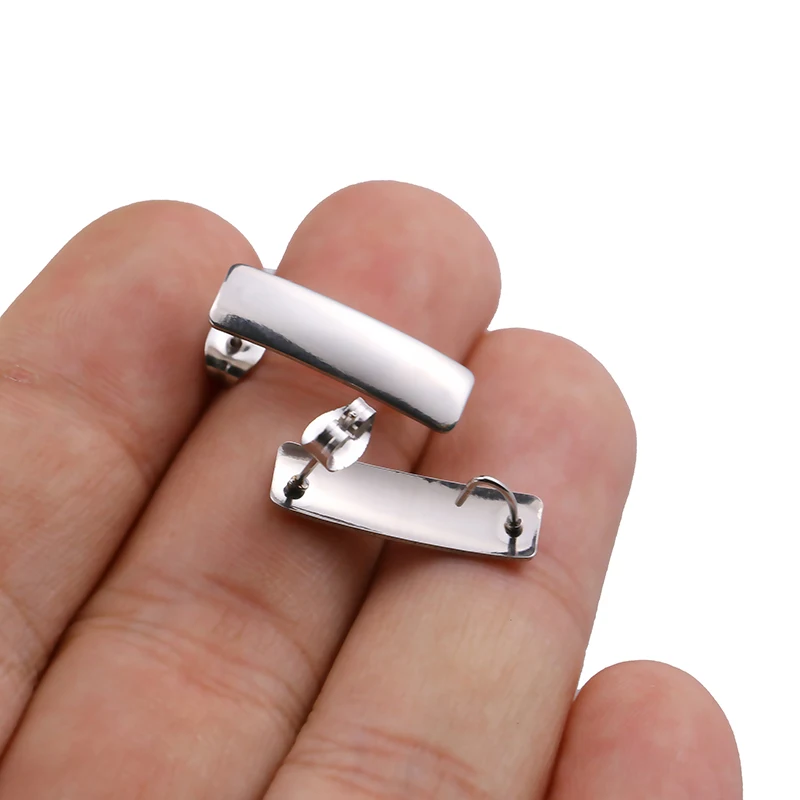 Новое поступление самодельная печь из нержавеющей стали с покрытием 6*21 мм простой крючок для ушей оптовая