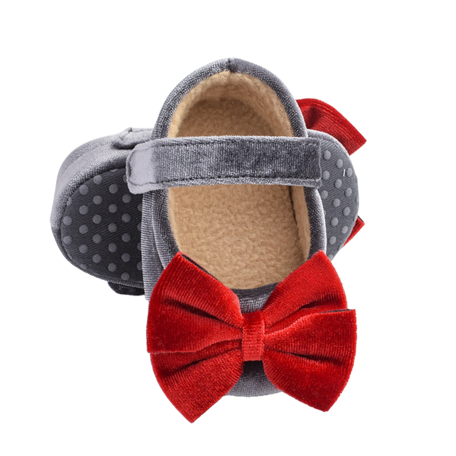 Бархатные ботинки для девочек 0 18 месяцев обувь принцесс с бантом первых шагов