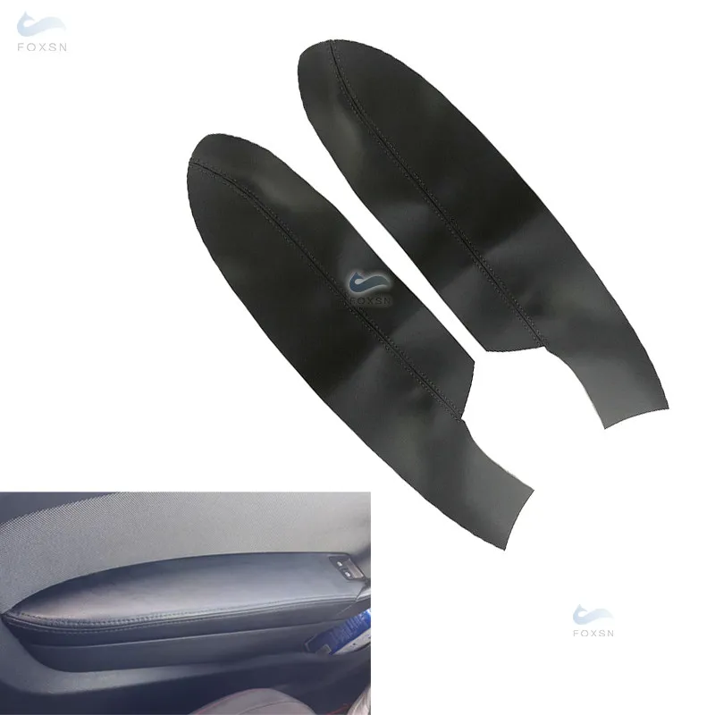 

ONLY 3 DOORS For VW Polo 2011 2012 2013 2014 2015 2016 Car Interior Front 2 Doors Armrest Panel Cover Microfiber Leather Decor