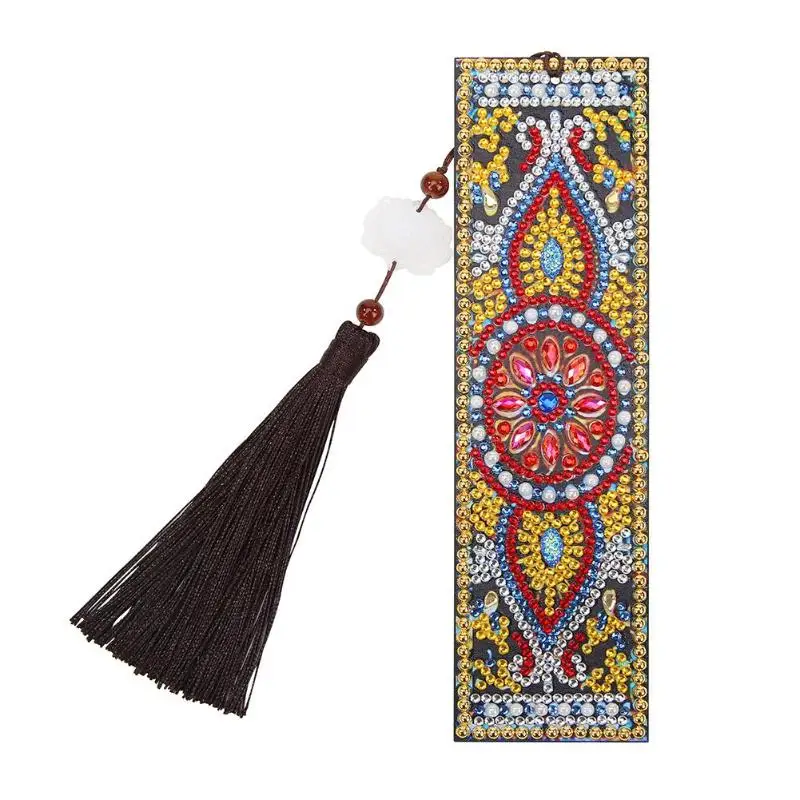 5D Сделай Сам Алмазная картина кожаная Закладка с Кисточкой Закладки особой формы