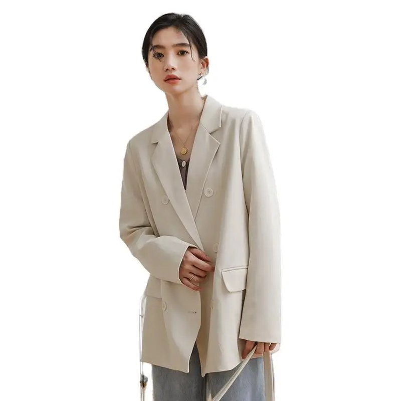 

Hot sale trendy ladies Long sleeve women blazers jackets loose cozy female coats