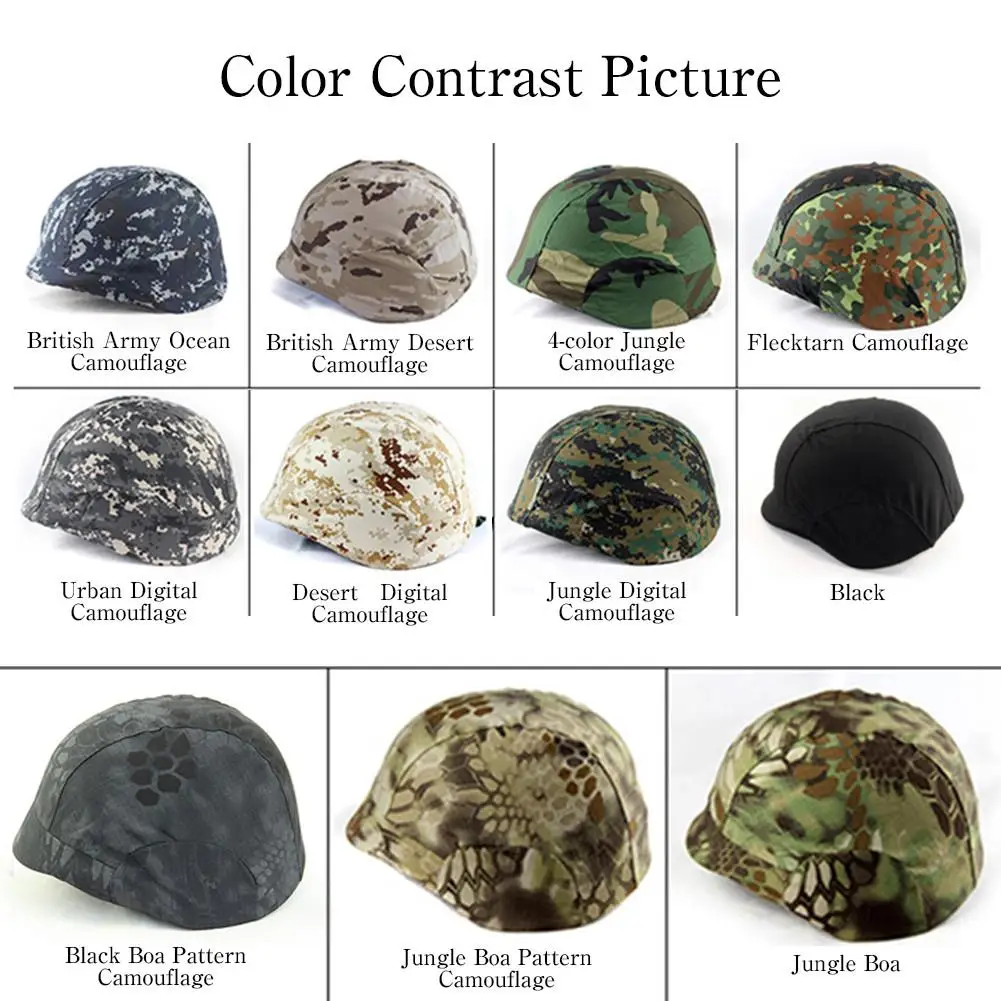 Хлопковый военный тактический камуфляжный чехол для шлема M88 PASGT Kelver Swat мужской