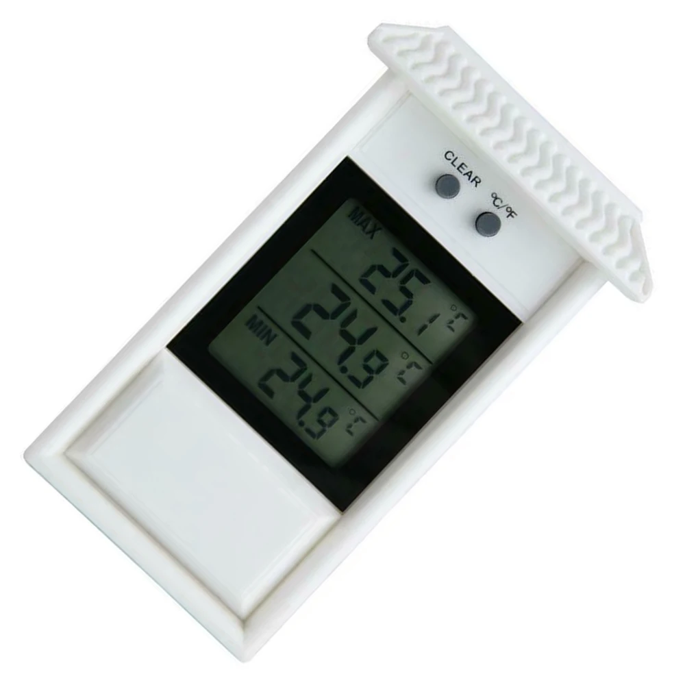 

Garden Thermometer Memory Thermometer Outdoor Window Thermometer Refrigerator Thermometer (without Battery) White Fashion