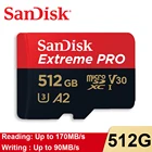 Sandisk Extreme PRO карта памяти, 512 ГБ, 400 ГБ, 256 ГБ, 128 ГБ, 64 ГБ, ТБ, A2, 32 ГБ, A1