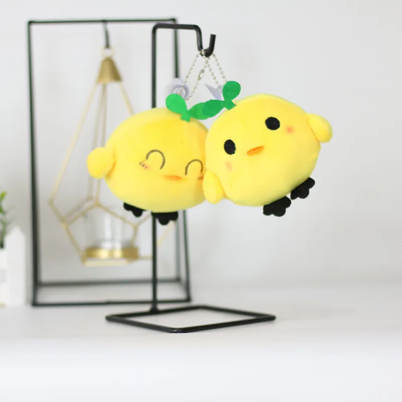 

New creativ Cute happy Little yellow chicken plush soft doll pendant bag bed decoration christmase birthday gift