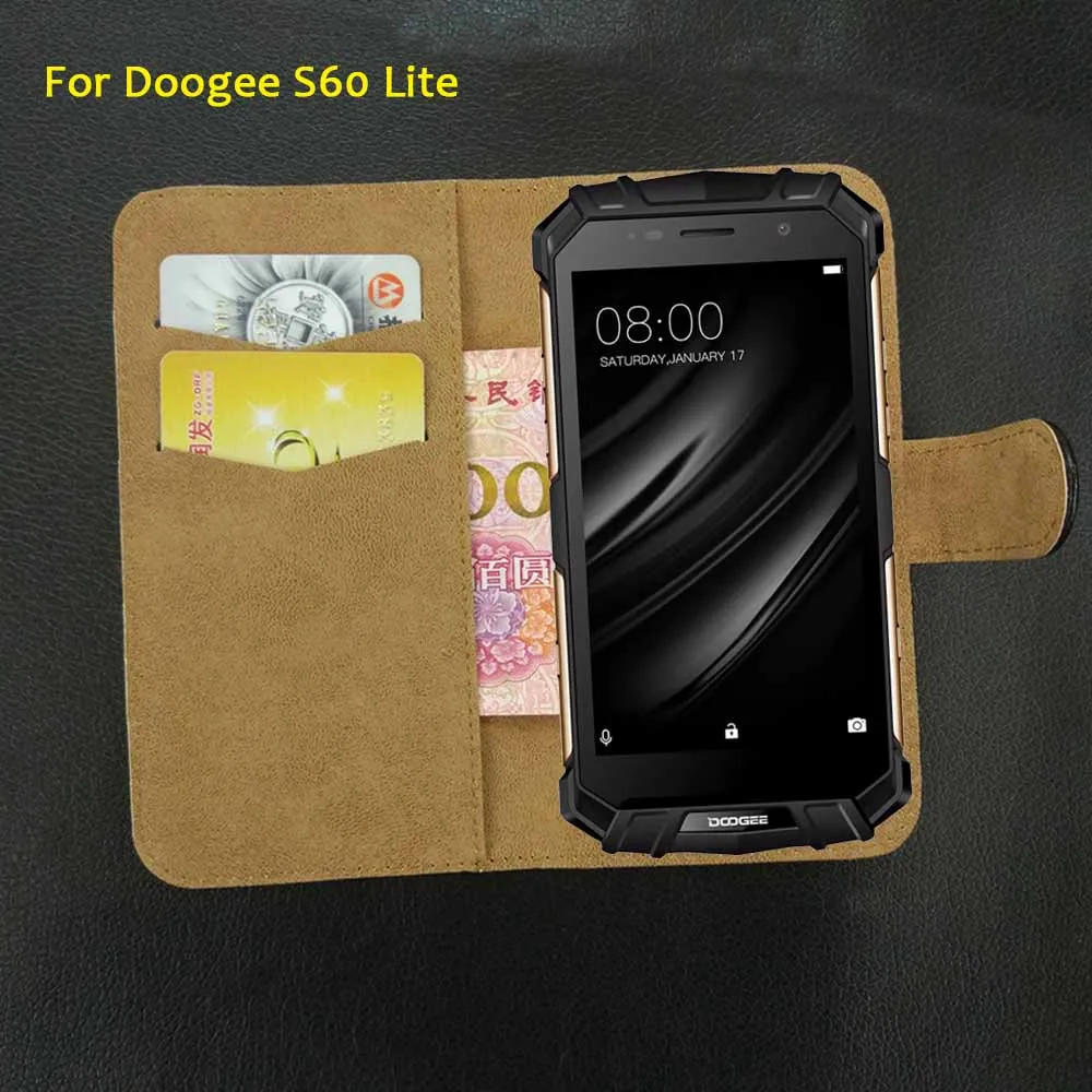 Чехол Для Doogee S60 Lite кожаный 6 цветов | Мобильные телефоны и аксессуары