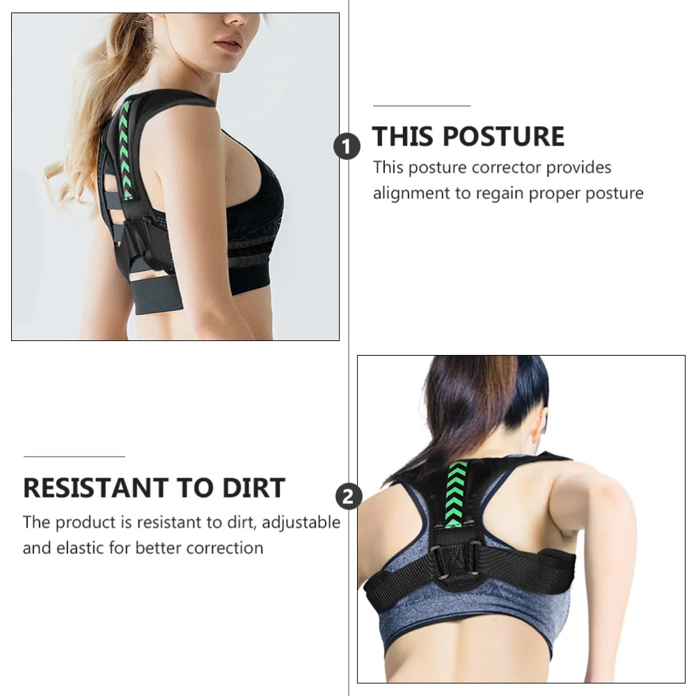 

1Pc Back Posture Corrector Humpback Correction Belt Durable Back Shoulder Belt