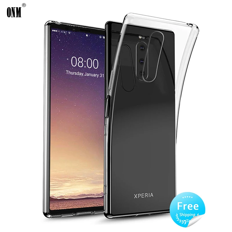 Чехол для Sony Xperia 1/10/10 Plus / L3 XZ3 TPU силиконовый прозрачный мягкий чехол XA2 XZ2