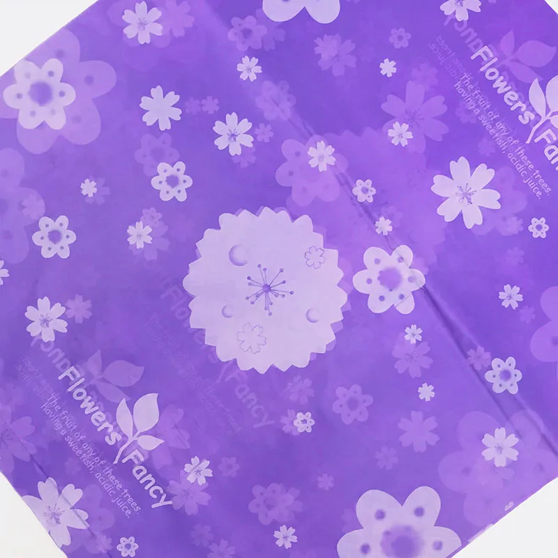 50 шт фиолетовый/ярко розовый цветок пластиковые подарочные пакеты бутик вектор