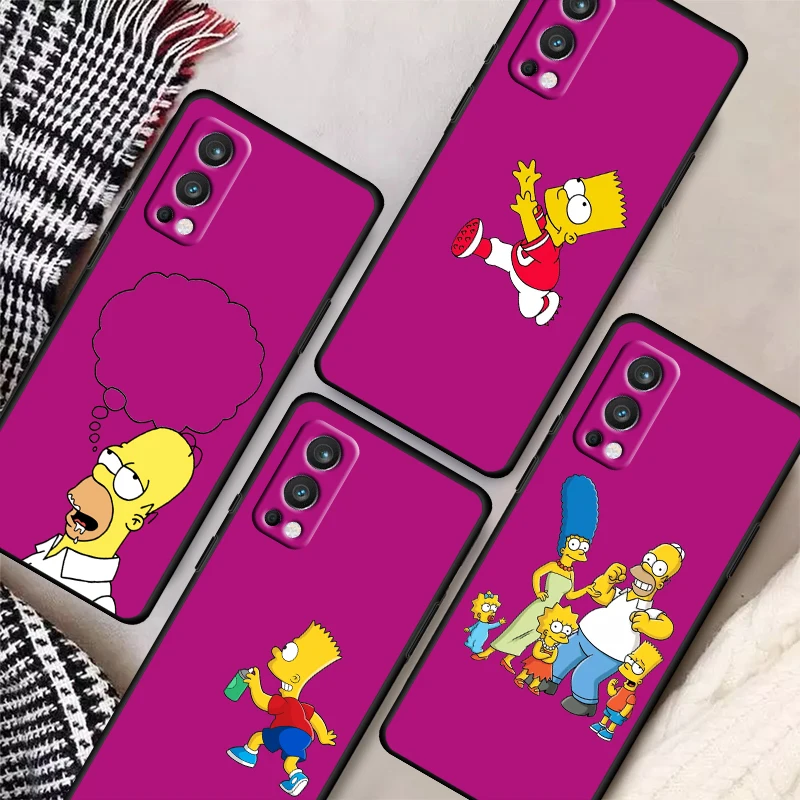 

Funny The Simpsons cartoon For OnePlus Nord 2 CE N10 N100 5G 9R 9 7T 8 8T 7 Pro 6T 5T Silicone Soft Black Phone Case