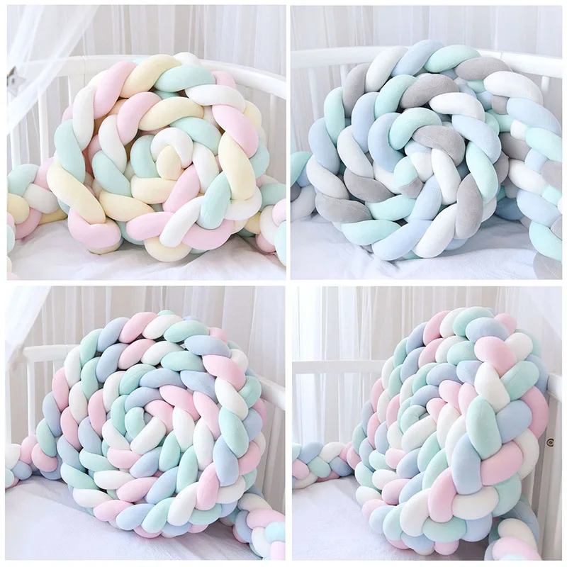 1 м/1 5 м детский бампер оплетка для кровати четыре деления узел подушка младенца