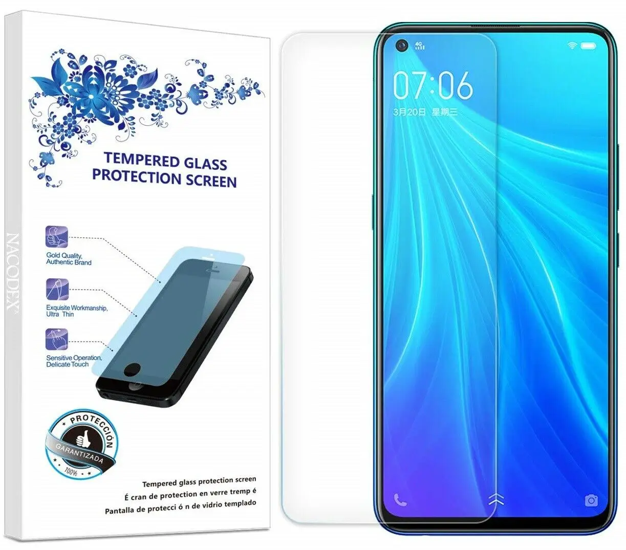 Защитное стекло для экрана Vivo V17 Pro закаленное защитная пленка 9H 2.5D | Мобильные