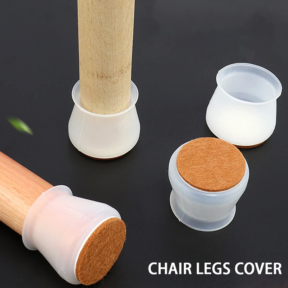 Furniture Non Slip Chair Legs Cover Leveling Caps Table Feet Floor Protective Anti Sliding Low Noise Hotel Felt Pad Home Office