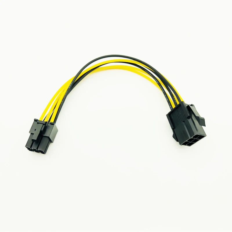 

10 шт./лот PCIE 6Pin к 6Pin кабель питания видеокарта удлинитель питания 6 Pin разъем папа к женскому шахтерскому 20 см