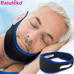 CPAP анти храп ремешок для подбородка храп средство для облегчения сна апноэ уход за здоровьем инструменты растягивающийся ремень остановить храп пояс помощи
