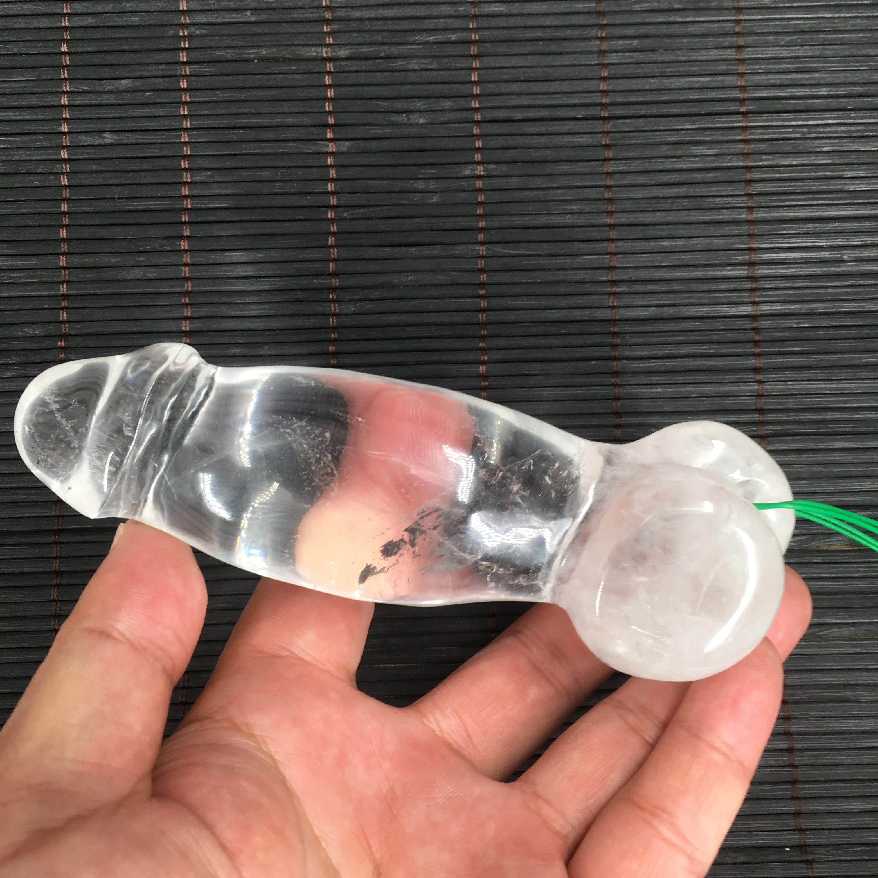 NATURAL quartz Crystal Carved Powerful Dick/the penis worship T6 | Дом и сад