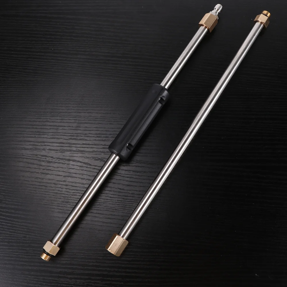 

6pcs Car Washing High Pressure Washer Extension Rod Cleaner Rod Tools for Home Store (Silver)