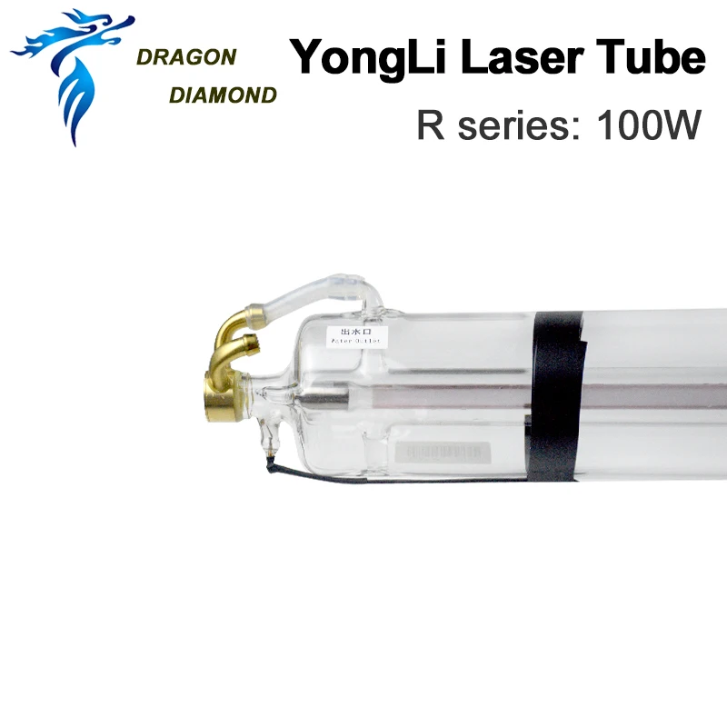 Dragon Diamond Yongli R5 Co2 100 Вт лазерная трубка металлическая головка длина 1450 мм диаметр 80 мм для CO2 лазерная гравировка машина для резки