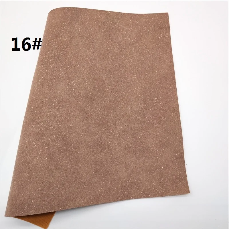 1 шт. 21X29 см Синтетическая кожа замша блестящая кожа ткань для DIY аксессуары Диван сумки и обувь 4S23 - Цвет: 16