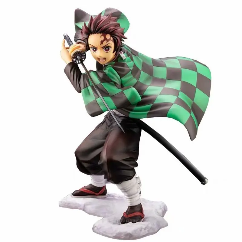 

15CM Anime Demon Slayer Large Edition Tanjiro Nezuko Inosuke Replaceable Face Boxed Figure Collectible Toy Gift for Youth Adult