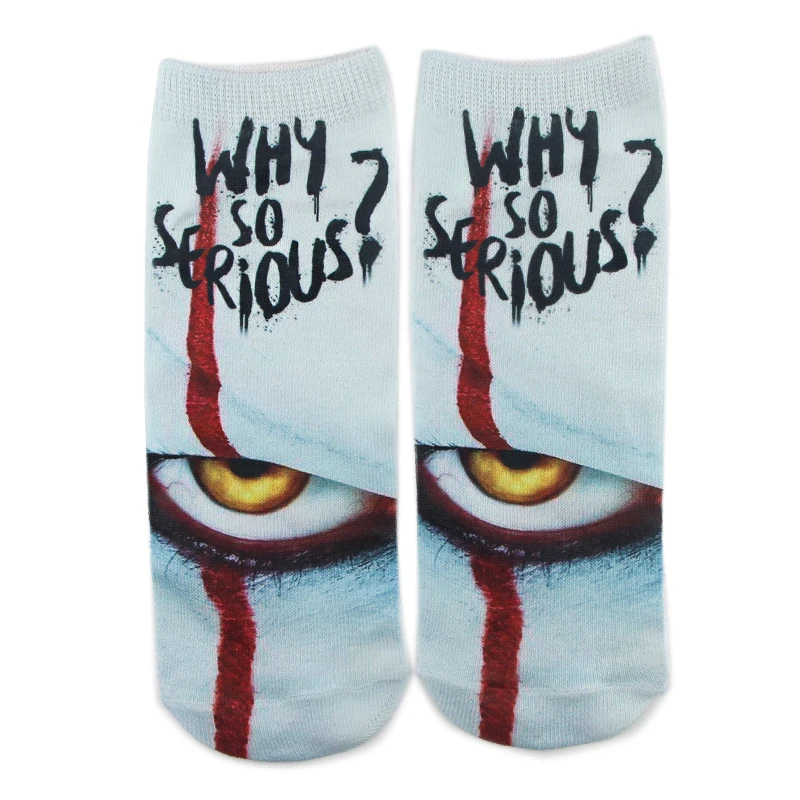 Смешные хлопковые счастливые носки клоуна SP2101 повседневные креативные мягкие