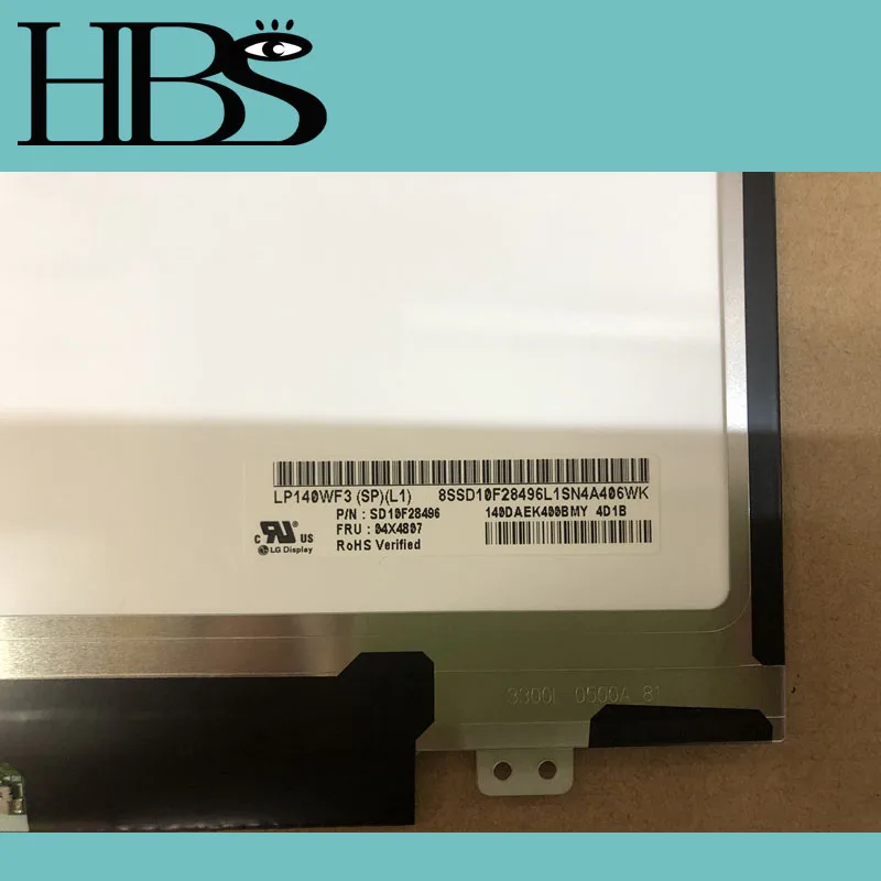 

HBS A+ 14.0 inch lcd matrix LP140WF3 SPL1 SPD1 LP140WF6 SPB3 spB4 laptop lcd screen display 1920*1080 30pin