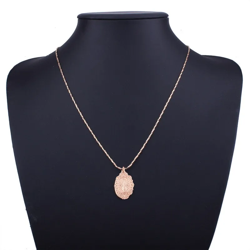 2 шт./компл. подарок Девы Марии католицизма религиозная молитва двухслойный кулон