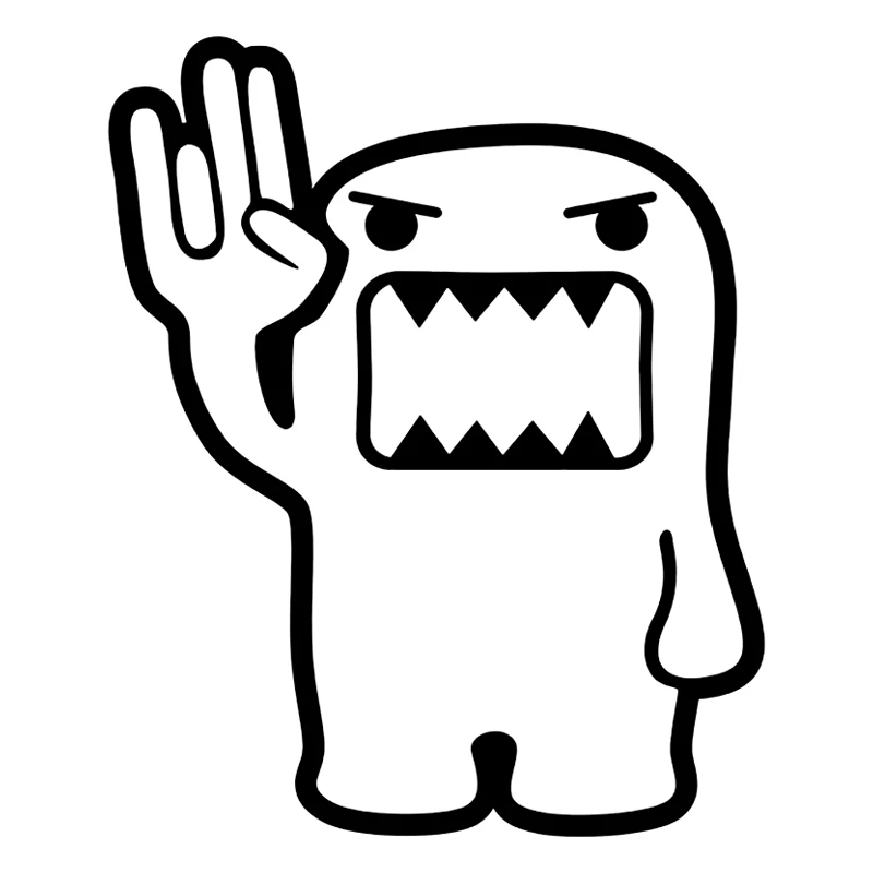 

Виниловая наклейка Домо-кун, 10 х12 см