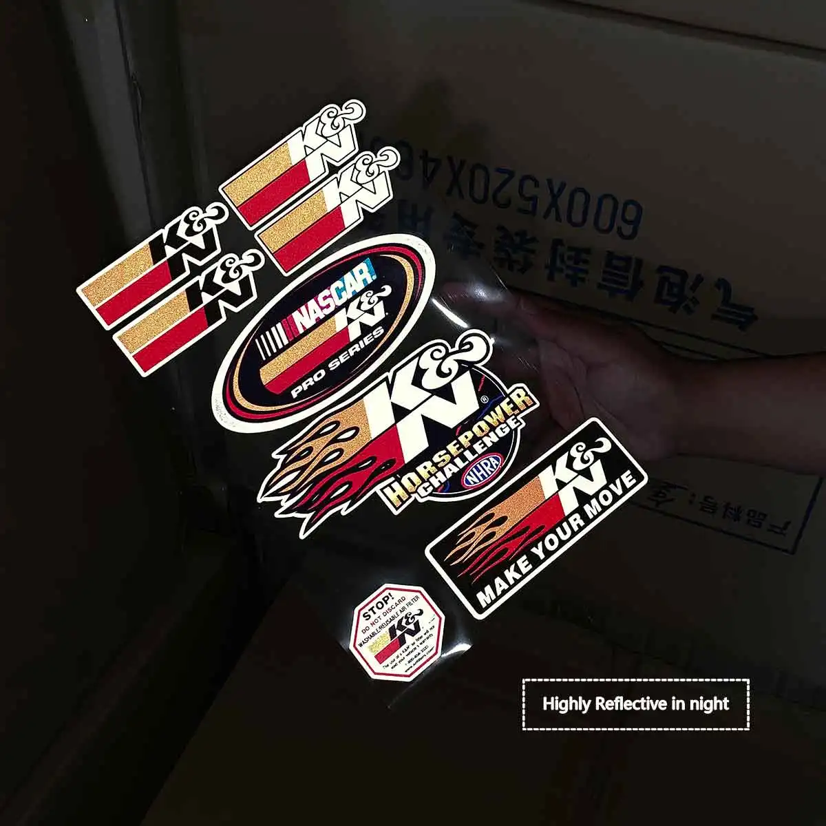 Мотоциклетный светоотражающий шлем 18x27 см|Наклейки и стикеры| |