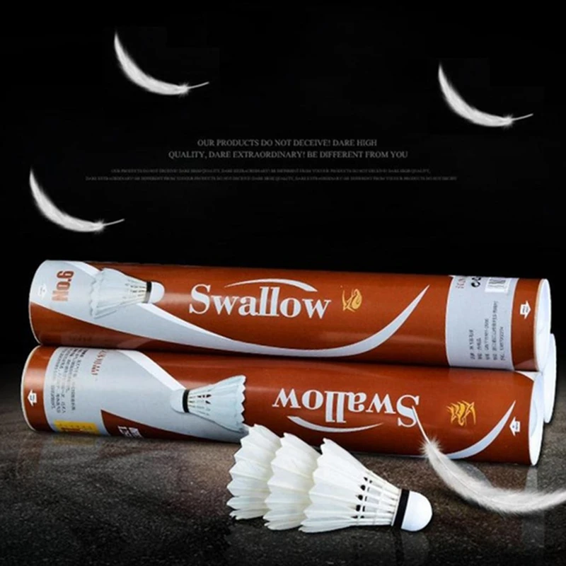 12 Pcs / Lot Badminton Goose Down Ball Shuttlecock Outdoor Sports Fitness Accessories | Спорт и развлечения