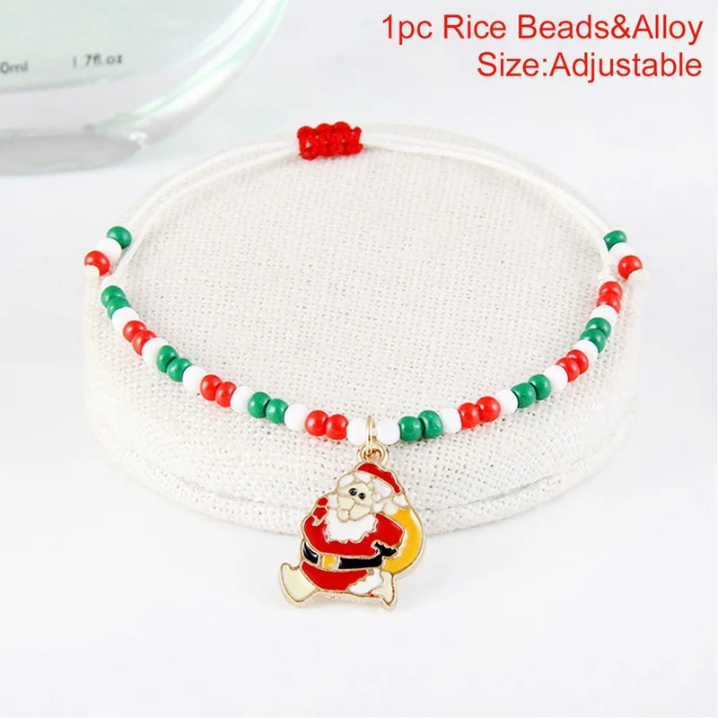 bracelet style 8 Рождественские украшения для дома Подарки рождественские подарки Natale Noel Рождество очки Рождественский Декор с утолщённой меховой опушкой, год - Цвет: bracelet style 8