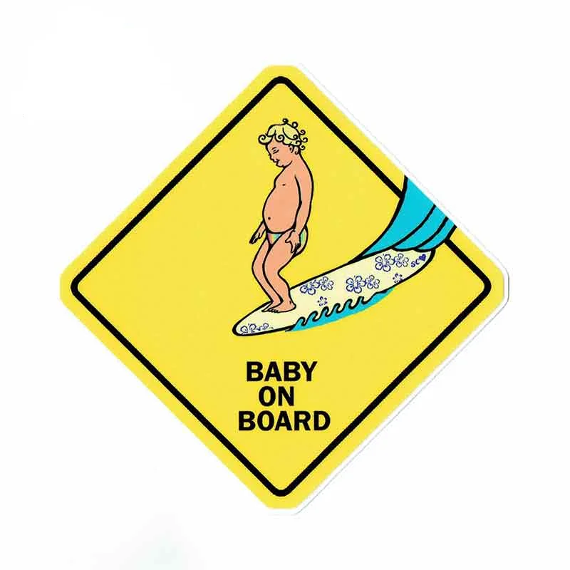 

13cm X 13cm For Baby On Board Car Stickers PVC And Decals Anime VAN Decoration Waterproof Fashion Occlusion Scratch