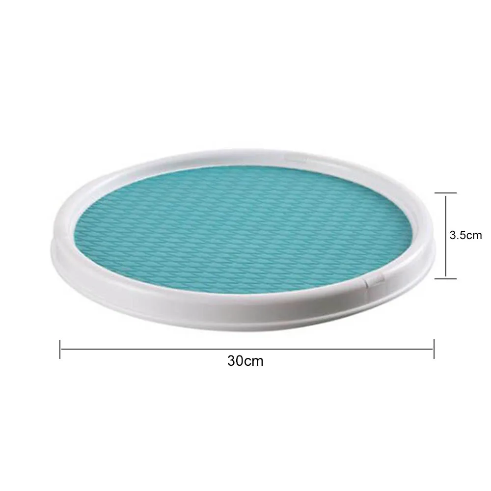 

360 Degree Non-Slip Rotating Storage Tray Multifunction Plastic Desktop Kitchen Candy Box Organizer Desktop Kitchen Storage Tool